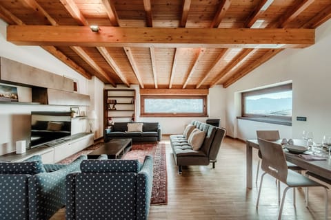 Apartment, Mountain View | Living area | 30-inch TV with digital channels