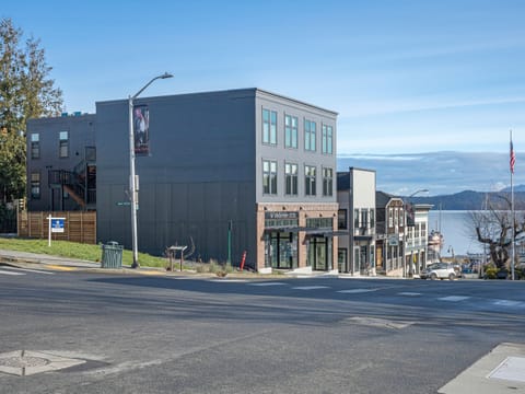 This newly built building is located in downtown Friday Harbor