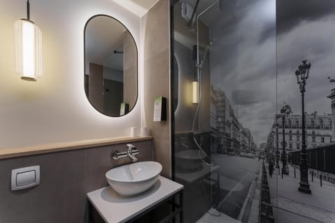 Eco-friendly toiletries, hair dryer, towels, soap