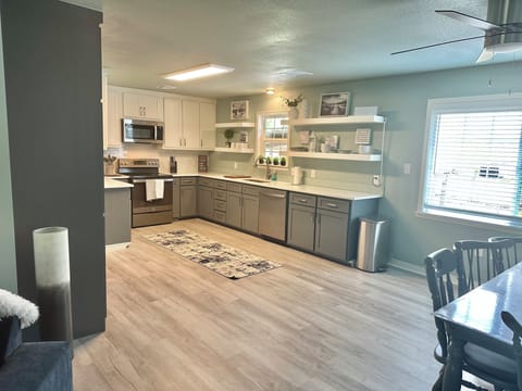 Eat in kitchen with lots of storage and counter space