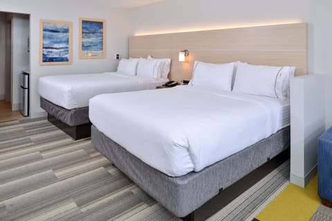 Desk, blackout drapes, iron/ironing board, free cribs/infant beds