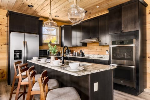 Extra seating space at the island