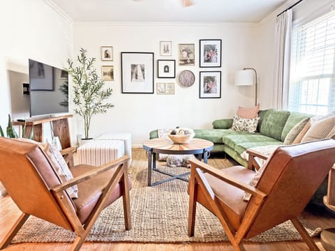Professionally designed, elevated living room