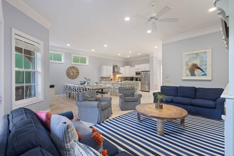 Perfect for large memorable gatherings of up to 24 guests, this home features a private pool, multiple covered patios with furnished outdoor dining, and a fully-equipped kitchen for hosting with ease.