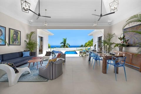 Villa, Sea View | Living area | TV