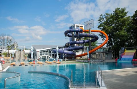 2 indoor pools, seasonal outdoor pool