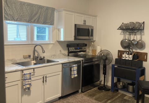 Stainless Steel Appliances-Dishwasher, Glasstop Stove, Oversized Fridge/Freezer