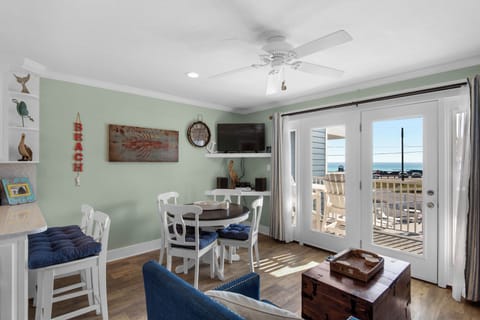 Living room with Gulf views