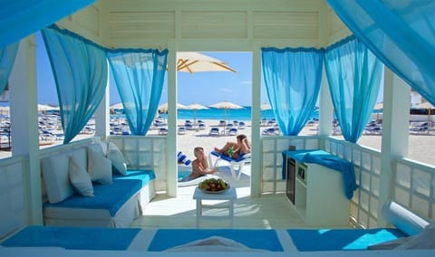 Private beach, beach bar
