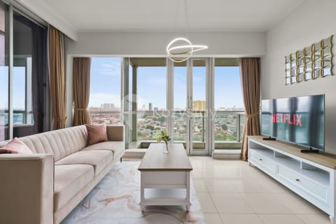 Apartment, 2 Bedrooms, City View | Living area | Flat-screen TV