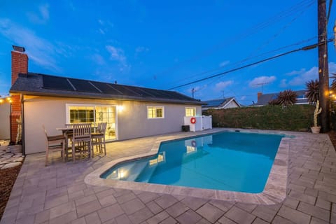 Unwind in this beautifully fenced-in yard complete with private pool and cozy sitting area. Perfect for relaxing after exploring nearby shopping destinations like Bella Terra (6 mi), Pacific City (5mi) and Westminister Mall (3mi).