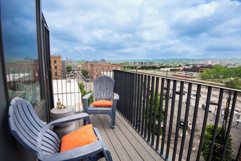 Breathe in the tranquility of your private balcony, outfitted with comfortable Adirondack chairs - an ideal spot for morning coffees or serene evening reflections. Message us about our concierge services and locally curated experiences  