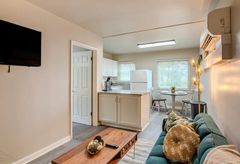 Welcome to Vulcan's Hideout Unit B4 - the Quiet Hideout - Enjoy a bright, open-concept layout that blends cozy living with kitchen convenience. 