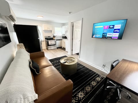 Flat screen TV with several streaming servies