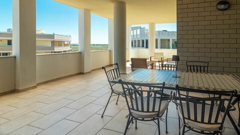 Deluxe Apartment, City View | Terrace/patio