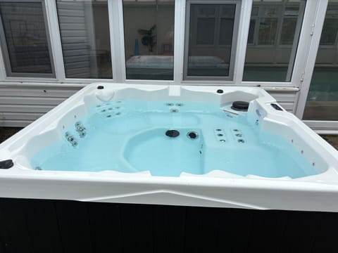 The hot tub is open year-round
