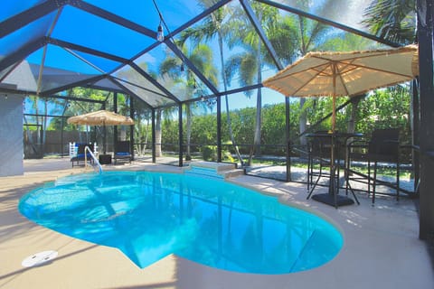 Welcome to the Beautiful Blue Haven Villa; the backyard oasis with heated saltwater pool awaits…