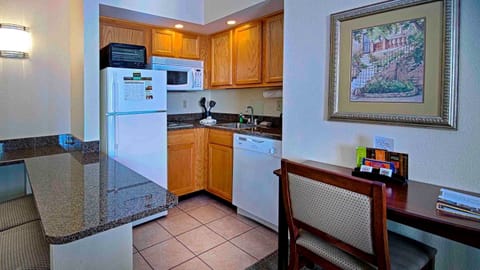 Prepare a meal in the equipped kitchen.