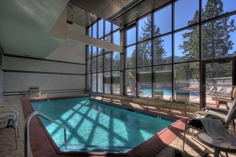 Enjoy the indoor pool after a day outside.