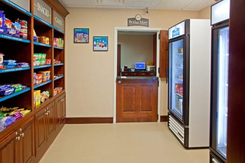 Purchase a snack at the on-site pantry.
