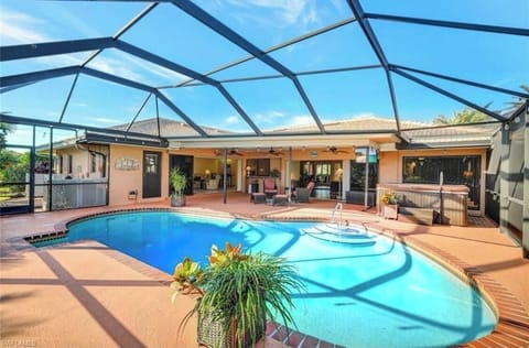 Heated, salt water pool.