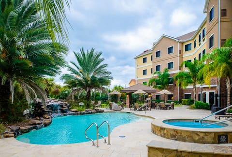 Get some sun in the outdoor pool.