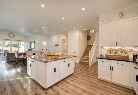 Island and living area