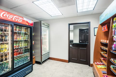 Purchase a snack at the on-site pantry.