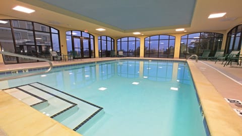 Take a dip in the pool.