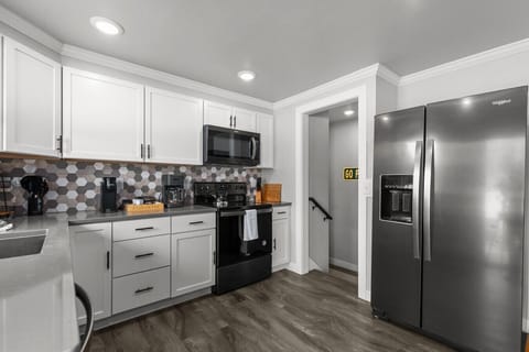 Fully stocked kitchen to make you feel right at home.