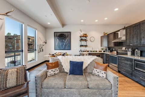 Living room/kitchen space-Queen sleeper sofa | Main Level