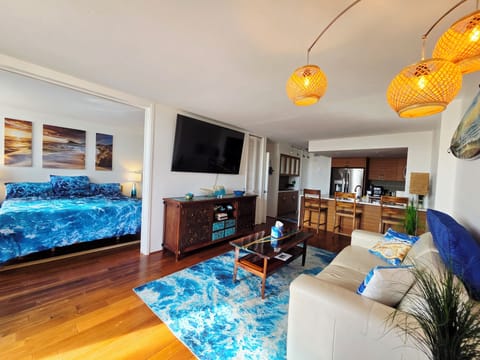 Living area and bedroom