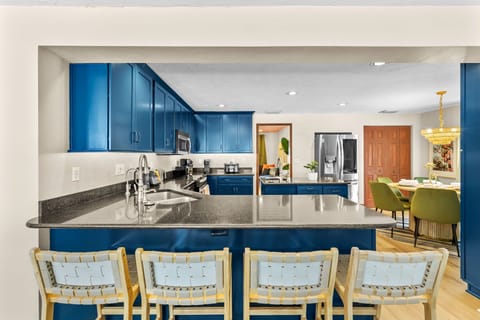 Our fully stocked kitchen