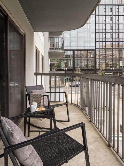 You’ll love having this balcony space, ideal for a breath of fresh air and a quiet retreat after a busy day exploring or working in the city.