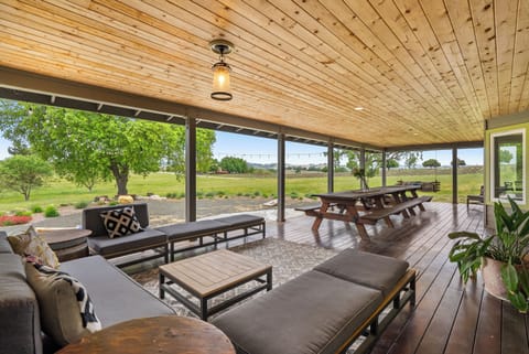 Covered back patio