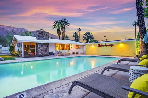 Heated pool and a relaxing mountain view