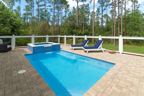 Private Pool backing to greenbelt