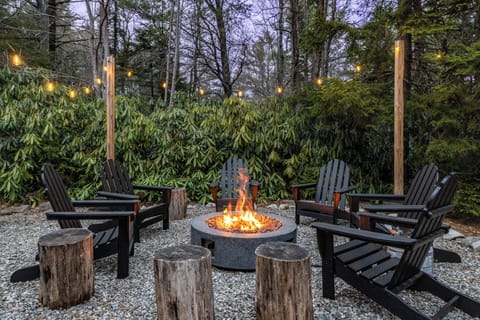 Sleek, black, and blazing—an outdoor scene that commands attention.