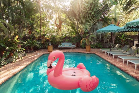 Our idyllic, sun-splashed pool (shared) is right out of a summer dream.