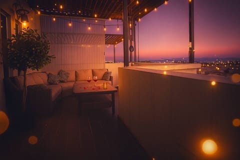Romantic Rooftop Twilight