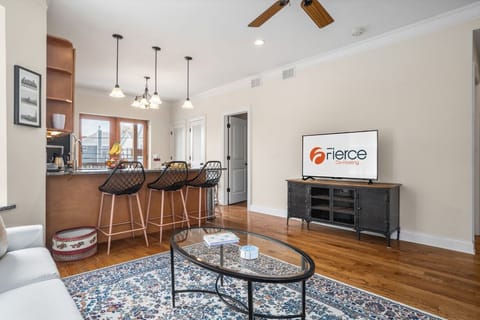 ️ Relax, recharge, after exploring the  North Center in the living room!