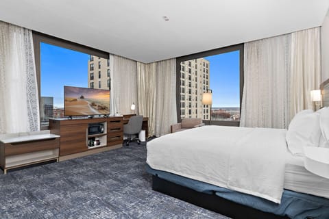 In-room safe, laptop workspace, blackout drapes, cribs (free)