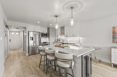 Condo, Multiple Beds (Seaward B503) | Private kitchen | Oven, toaster
