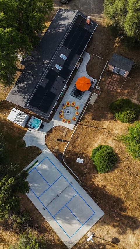 Enjoy pickleball, backyard grilling, and games in our peaceful retreat.