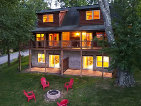 Evening serenity at the cabins - mountain nights are magical here.