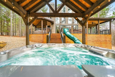 End your night in our spacious hot tub