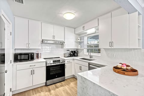 Kitchen with modern appliances.