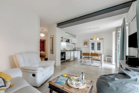 21-inch flat-screen TV with cable channels