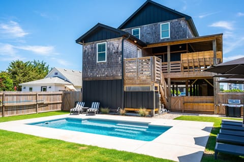 Relax by the saltwater pool