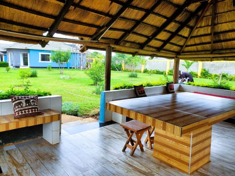 African Gazebo, perfect for sunset dinners or casual gatherings